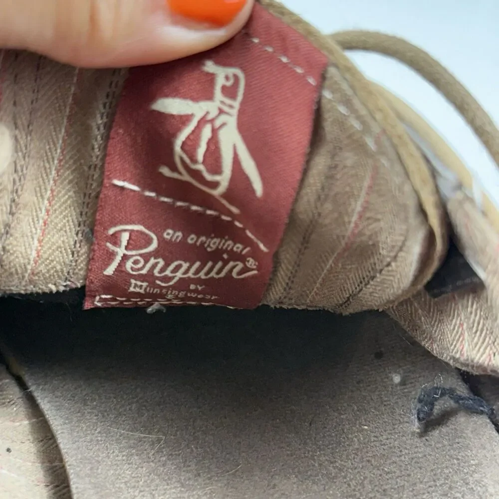 Original Penguin Waylon Men's Size 10 Brown Suede Lace Up Casual Shoes